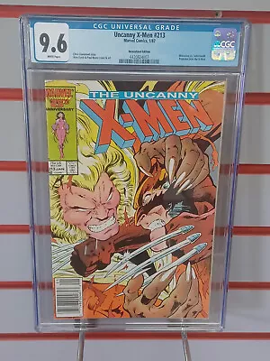 Buy UNCANNY X-MEN #213 (Newsstand) CGC Graded 9.6 ~ White Pages • 77.66£