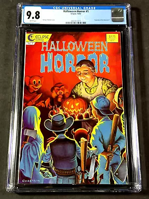 Buy Halloween Horror #1 1987 CGC 9.8 4451817011 George Chastain • 97.08£