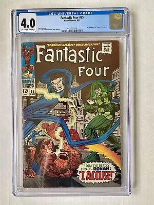 Buy Fantastic Four #65 CGC 4.0 1st Appearance Of Ronan The Accuser 1967 Marvel • 50.48£