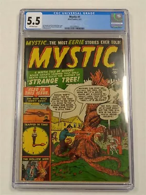 Buy Mystic #1 Cgc 5.5 Marvel Atlas Comics March 1951 Off-white Pages (sa) • 459.99£