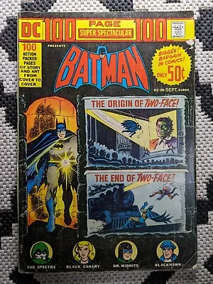 Buy DC 100 Page Super Spectacular No 20 Batman US DC Comics 1973 Blackhawk Spectre • 7.99£