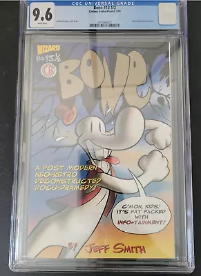 Buy Bone #13 1/2 Cgc 9.6 Graded 1995 Cartoon Comics Wizard Mail Away Gold Logo! • 116.48£
