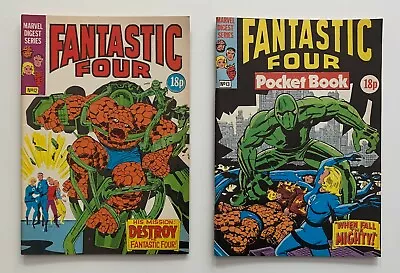 Buy Fantastic Four Pocket Books #12 & 13 RARE Marvel UK 1980. 2 X FN/VF & VG/FN • 10.88£