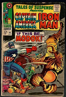 Buy Tales Of Suspense # 94 (3.5)  Marvel 10/1967 Major 12c Kirby Silver-Age Key Book • 23.26£