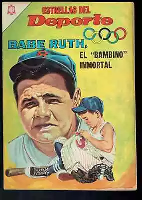 Buy Comic Babe Ruth Baseball # 7 Novaro Estrellas Del Deporte  Year 1966 • 535.86£