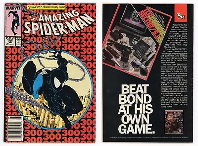 Buy Amazing Spider-Man #300 (FN+ 6.5) NEWSSTAND 1st App Venom McFarlane 1988 Marvel • 295.10£