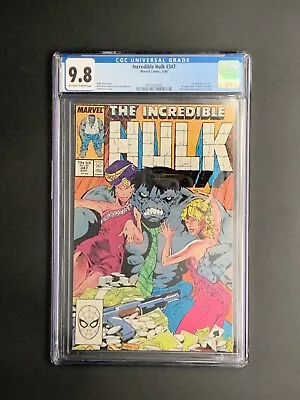 Buy Incredible Hulk #347 CGC 9.8 OW/W 1st Hulk As Joe Fixit Marvel Key Comic (1988) • 116.45£