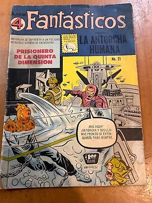 Buy LOS 4 FANTASTICOS #21 Fantastic Four Strange Tales 1964 MEXICO COMIC BOOK Prensa • 31.06£