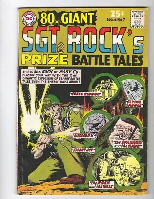 Buy 80 Pg. Giant #7 Sgt. Rock's Prize Battle Tales DC 1964  VF- Joe Kubert Combine • 62.12£