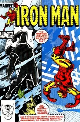 Buy IRON MAN #194 VF, Direct Marvel Comics 1985 Stock Image • 3.89£