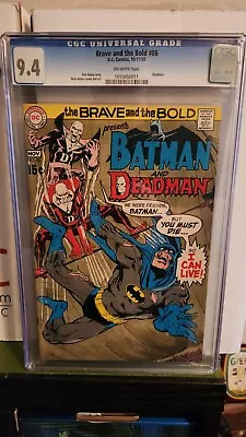 Buy Brave And The Bold 86 CGC 9.4 Deadman Batman Neal Adams NICE! • 174.74£