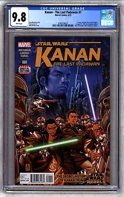 Buy STAR WARS KANAN THE LAST PADAWAN 1 CGC 9.8 1st Kanan, Ezra Bridger, Sabine Wren • 104.83£