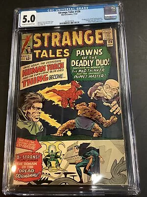 Buy Strange Tales #126 CGC 5.0 1ST Appearance DORMAMMU CLEA DR STRANGE MARVEL COMICS • 213.57£