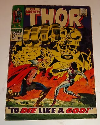 Buy Thor #139 Kirby Classic Vg 1967 • 11.13£