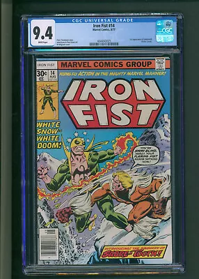 Buy Iron Fist #14 CGC 9.4 White Pages 1st Sabretooth • 737.78£