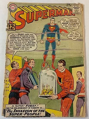 Buy 1963 DC Comics SUPERMAN #158 ~ Low Grade, Cover Detached And Tattered • 10.06£
