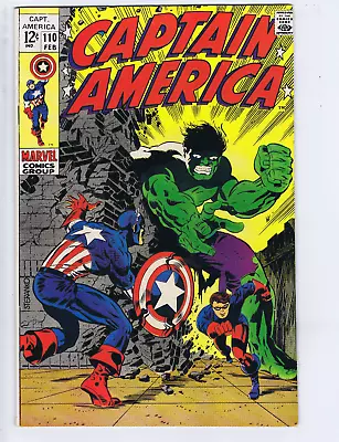 Buy Captain America #110 Marvel 1969  No Longer Alone !  Classic Cover Jim Steranko • 388.30£