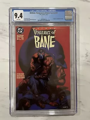 Buy Vengeance Of Bane #1, CGC 9.4, 1st Appearance Of Bane, 1st Print 1993 • 124.26£