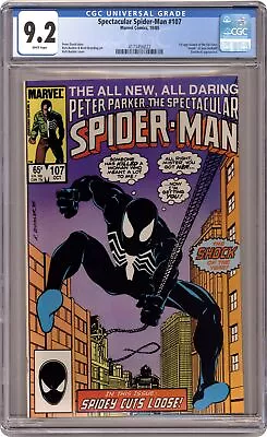 Buy Spectacular Spider-Man Peter Parker #107 CGC 9.2 1985 4173456022 • 59.02£