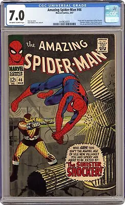 Buy Amazing Spider-Man #46 CGC 7.0 1967 4449628001 1st App. Shocker • 314.53£