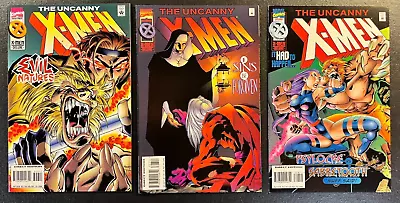 Buy Uncanny X Men 326 327 328 Gambit Wolverine Psylocke Jean Grey V 1 Marvel Comics • 19.42£