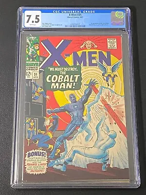 Buy Uncanny X-Men #31 CGC 7.5 Marvel April 1967 1st Appearance Of The Cobalt Man • 124.25£