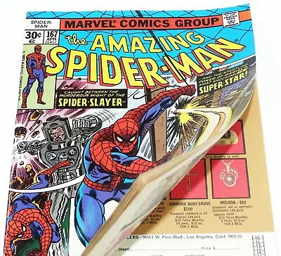 Buy Amazing Spider-Man #167 VF 1st App Will O' The Wisp Mark Jewelers 1977 Marvel • 77.62£