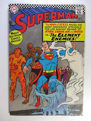 Buy Superman #190, The Element Enemies, Wayne Boring, G/VG, 3.0 (C), OWW Pages • 6.60£