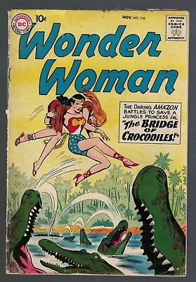 Buy DC Comics Wonder Woman 110 VG+ 4.5 1959 Justice League Superman Batman • 189.99£
