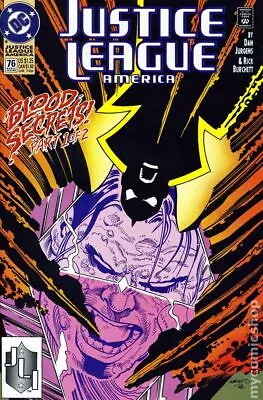 Buy Justice League America #76 VG 1993 Stock Image Low Grade • 2.10£