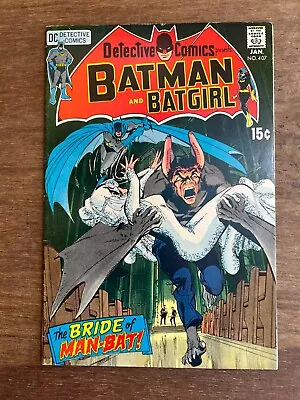 Buy Detective Comics 407 DC Signed By Neal Adams No COA 3rd App Of Man-Bat 1971 • 139.79£