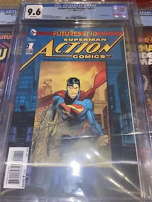 Buy Action Comics The New 52 Futures End #1 DC CGC 9.6 3D Lenticular Cover • 225.83£