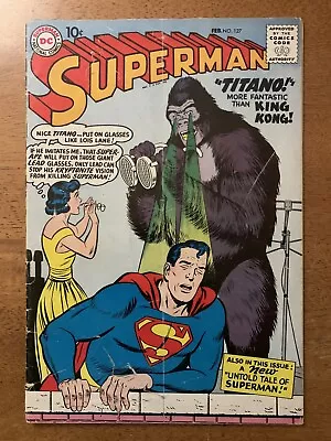 Buy Superman #127 DC 1959 Silver Age GD 1st Appearance & Origin Of Titano • 23.29£