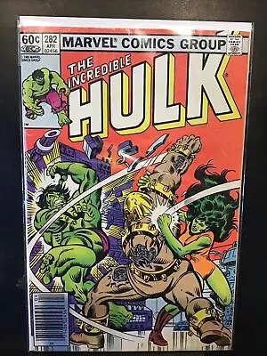 Buy Incredible Hulk #282 Comic Book 1983 FN/VF Marvel 1st Team-up She-Hulk Comics • 77.66£