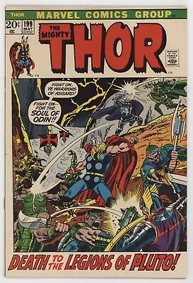 Buy Mighty Thor 199 Marvel 1972 VG John Busema Sif Warriors Three 1st Ego Prime • 8.12£