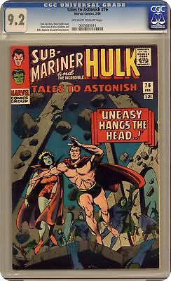 Buy Tales To Astonish #76 CGC 9.2 1966 0605685014 • 217.45£