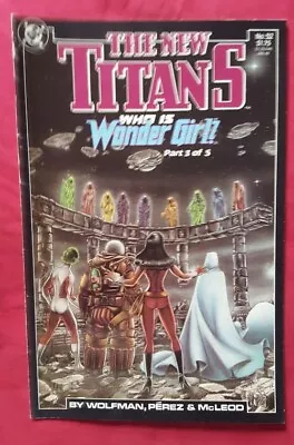 Buy The New Titans #52 : FN (7.0) : Who Is Wonder Girl?  George Perez • 3.50£