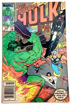 Buy Incredible Hulk #300 (1984) / Vf+ /  Newsstand Black Suit Spider-man Anniversary • 23.20£