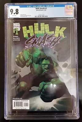 Buy Hulk Smash 1 Cgc 9.8 Marvel Comics 2001 Garth Ennis Story  John Mcrea Art • 27.17£