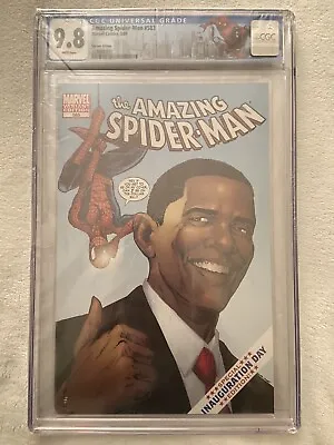 Buy AMAZING SPIDER-MAN #583 CGC 9.8 1st Print Barack Obama Inauguration Day Edition • 174.74£