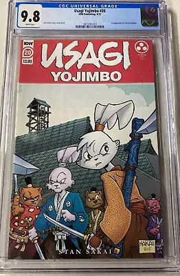 Buy Usagi Yojimbo #20 CGC 9.8 1st Print Yukichi Yamamoto IDW 2021 • 50.48£