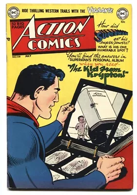 Buy Action Comics #158 1951- Superman- Origin Retold-comic Book • 554.50£