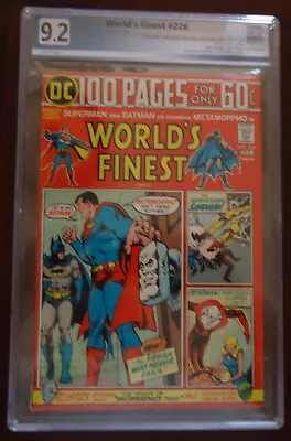Buy World's Finest #226  PGX 9.2  1974  Batman, Superman, Metamorpho, Deadman, Sandm • 62.13£