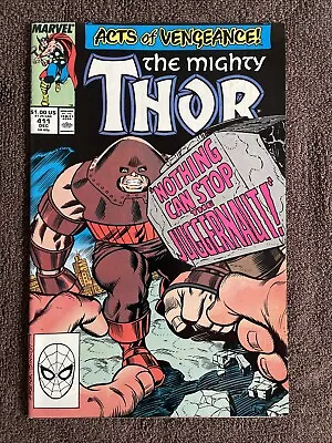 Buy The Mighty THOR #411 (Marvel, 1989) Juggernaut ~ 1st New Warriors! • 19.41£