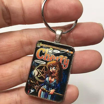 Buy Cherry #13 Cover Pendant With Key Ring And Necklace Comic Book Jewelry Poptart • 12.07£