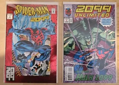 Buy * SPIDER-MAN 2099 # 1 Red Foil And 2099 Unlimited 1st HULK 2099 Appearance • 14.72£