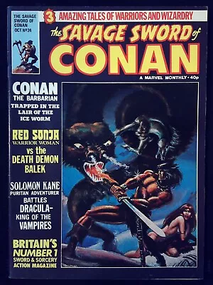 Buy THE SAVAGE SWORD OF CONAN THE BARBARIAN #24 - Back Issue • 5.99£