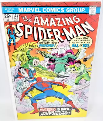 Buy AMAZING SPIDER-MAN #141 1975 Marvel 6.0 1ST APP MYSTERIO Daniel Berkart • 15.17£