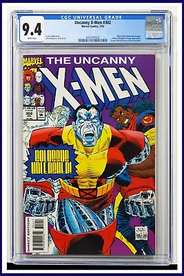 Buy Uncanny X-Men #302 CGC Graded 9.4 Marvel 1993 John Romita Jr. Cover Comic Book. • 79.21£