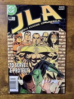 Buy Jla 103 Extremely Rare Newsstand Ron Garney Cover Dc Comics 2004 • 6.17£
